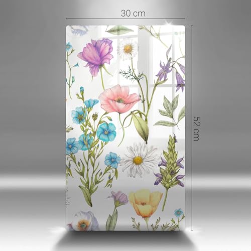 Planche à découper fleurs Wallfluent pour embellir votre plan de cuisson