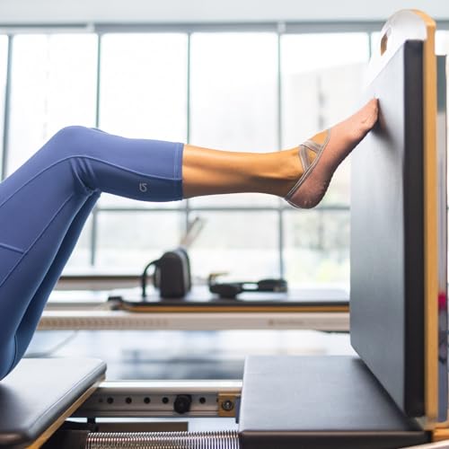 Image of Mint & Oak Pilates Socks with Grips for Women, Ankle Length Non-Slip Yoga Socks, Cotton Ideal For Yoga, Pilates, Gym, Workout, Cute Women's Gift