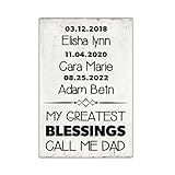 【Artisanat de qualité】 : cadeaux uniques pour la fête des pères, panneau mural en bois qui a été soigneusement conçu selon les normes de qualité les plus élevées. Il s'affichera magnifiquement dans une cuisine, un salon, une salle à manger ou n'importe quelle pièce.