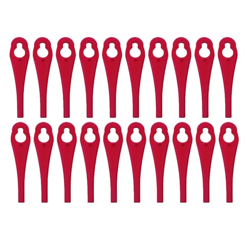 Florabest Lidl IAN 102971 Fat 18B3 - Cuchillos de plástico con batería para cortabordes Fat 18B3 (20 unidades, FAT18B3, material PA6)
