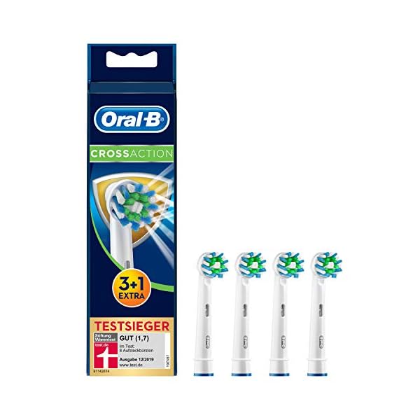 Oral-B CrossAction Aufsteckbürsten mit Bakterienschutz, 3 Stück