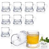 Design simple : le design des mini verres à bière est simple et classique, mais sans perdre la texture et l'élégance. Vos amis peuvent faire tinter des verres à la fête pour ajouter de l'atmosphère. Lorsque vous buvez des spiritueux, les mini verres à bière peuvent également empêcher de boire trop rapidement et peuvent également prévenir efficacement la consommation excessive.