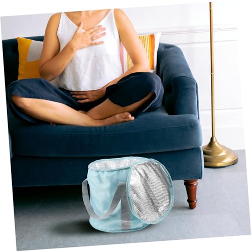 Bañera portátil plegable para pies con asa para llevar miniatura 4