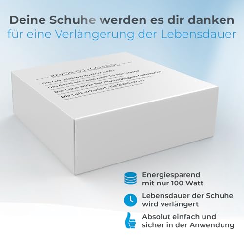 Schuhtrockner elektrisch - Antibakteriell mit Ozon zur Desinfektion Schuhwärmer Stiefel Trockner Für Fußballschuhe Skischuhe Kinderschuhe Heizung Lüfter Sneaker Helm