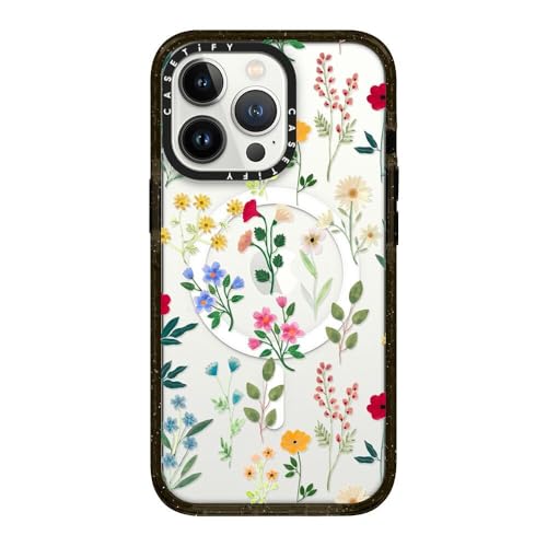 Coque iPhone 13 Pro CASETiFY fleurs MagSafe au quotidien