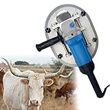【Machine de découpe de klaxon électrique】 Machine d'écornage de vache, cette machine d'écornage est équipée d'un puissant moteur en cuivre pur de 1700W, d'une vitesse de 8500R / MIN, d'une puissance élevée et puissante. Fournissant une puissance suffisante pour couper et enlever les cornes de vache.