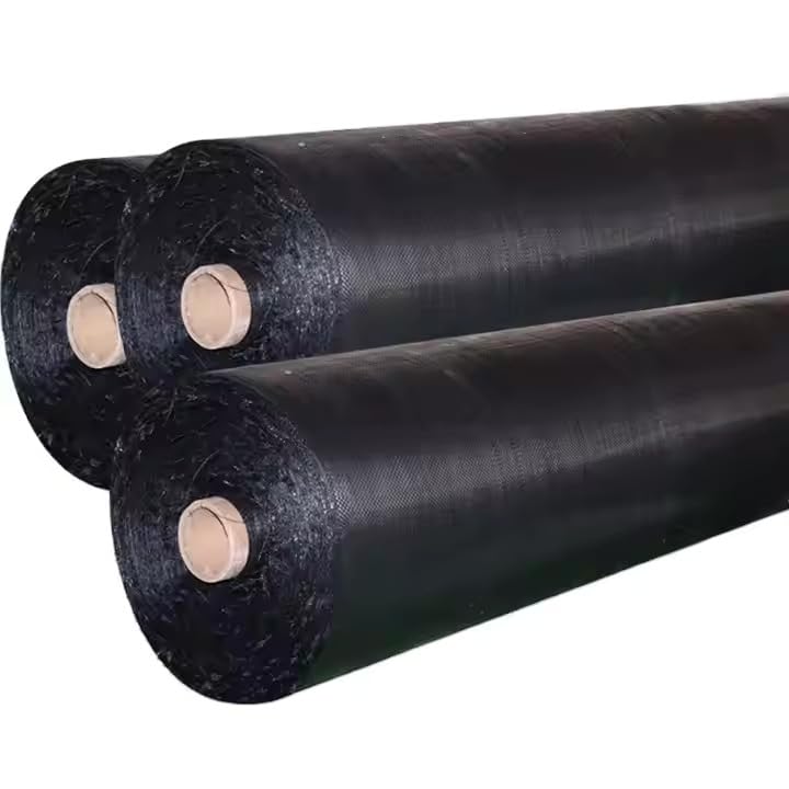 Mahira Premium Garden Weed Control Barrier Sheet Mat 0.60 Meter (2 Feet) x 15 Meter, Landscape Fabric 90 GSM Heavy Duty Weed Block Gardening Mat for Garden, Agriculture (Black with Out Green line)-image-19