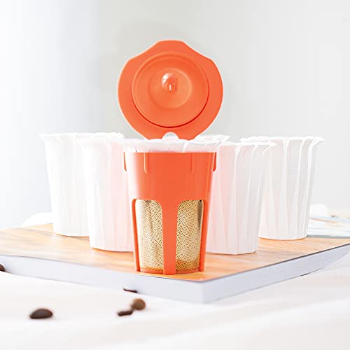 200 Pcs Disposable Coffee Paper Filter For K Brewers, Compatible With 2.0 K Single Serve Brewer Reusable K Carafe Filter, Tall/Large Type, White #TOP1