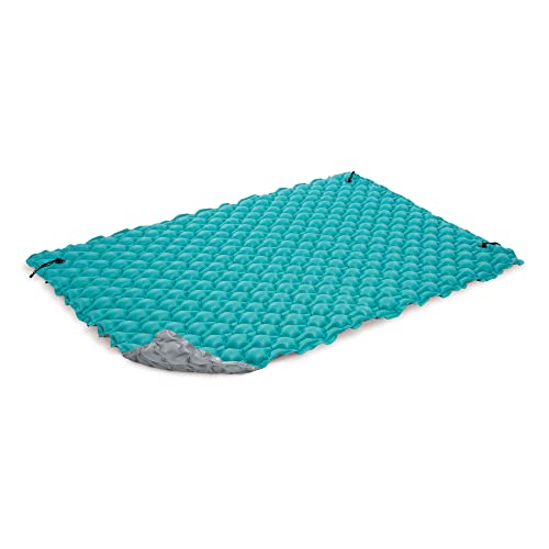 Intex 56841EP Giant Inflatable Floating Water Mat Relaxing Platform Pad for Pools and Lakes with 4 Connect 'n Float Connectors, Teal by Intex - Image 7