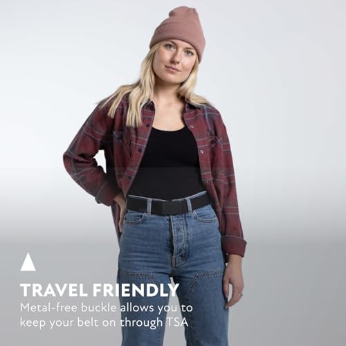 Image of Arcade Experience Unisex Belt, Heavy Duty Elastic Webbing, Non-Metal Travel Friendly Buckle