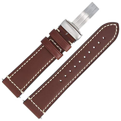Victorinox 004446.1 Watch Strap 22 mm Leather Brown, Classic