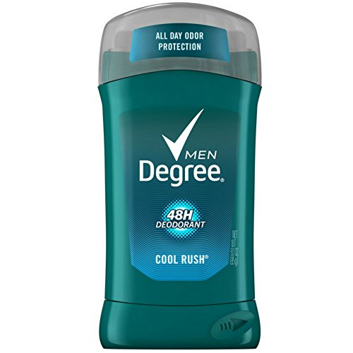 Degree Men Fresh Time Released Deodorant, Cool Rush 3 oz (Pack of 10)