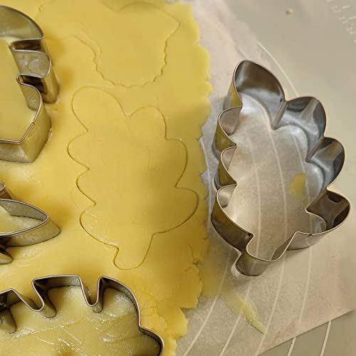 Oak Leaf Cookie Cutter-4 Inch-Biscui Cookie Cutters Molds For Green Baby Shower Wedding Engagement Birthday Party #TOP3
