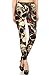 R734-OS Skull Romance Print Fashion Leggings