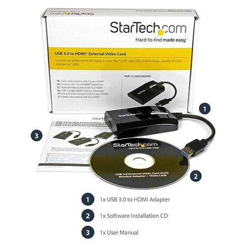 Carte graphique externe USB 3.0 vers HDMI StarTech.com pour double écran PC et Mac - 6