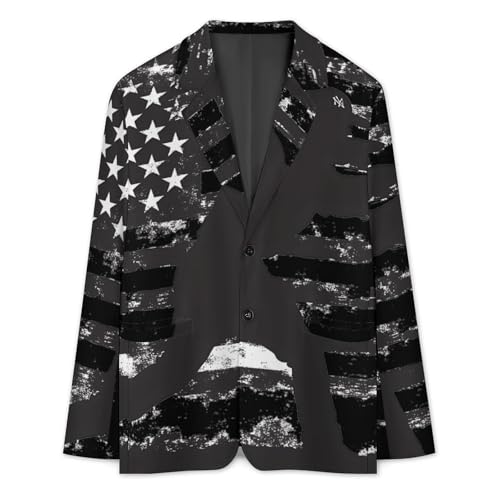 U.S Flag Baseball Mens Blazer Lightweight Sport Coat Two Button Suit Jackets3