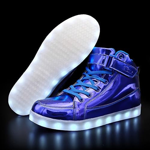 Image of IGxx LED Light Up Shoes for Men USB Recharging High Top LED Sneakers Women Kids