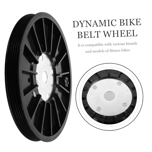 Anneome Polia de cinto de exercício dinâmico para ciclismo roda de acionamento de disco para exercíc