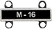 Military Qualification Bar Attachments - Silver Oxide (M-16)