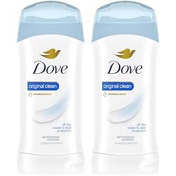 1 of Dove Antiperspirant Stick, All Day Sweat Control, Kind to Skin, Alochol Free, Scent: Original Clean, Size: 2.6 oz (2 Pack)