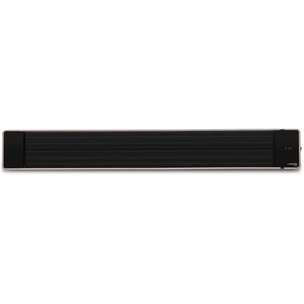 TROTEC Infrarot Heizstrahler IRD 2400 – Heizleistung 800 W / 1600 W / 2400 W – Dunkelstrahler, IP55, inkl. Fernbedienung, Timer-Funktion