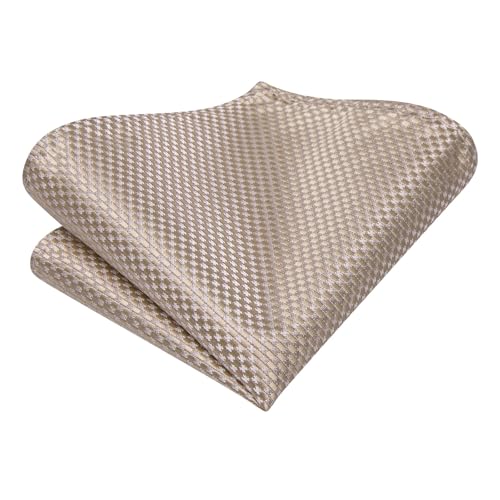 Image of Dubulle Mens Tie Set Solid Paisley Silk Striped Necktie for Men with Cufflinks Tie and Pocket Square