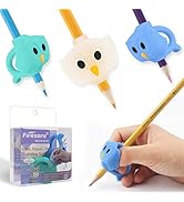 Pencil Grips, Firesara Original Owl Pencil Grips for Kids Handwriting Ergonomic 3 Fingers Sets Ai...