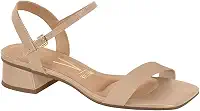Sandália Feminina Salto Bloco Pelica Vermelho Vizzano 6454.111