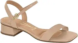 Sandália Feminina Salto Bloco Pelica Vermelho Vizzano 6454.111