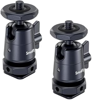 SMALLRIG Mini Głowica Kulowa, Głowica Kulowa ze Zdejmowanym Uchwytem Zimnej Stopki (Dwie Sztuki) - 2948