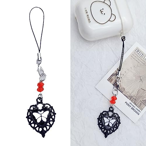NUEAYMS Star Heart Butterfly Bowknot Pendant Phone Charm Rope Phone Chain Strap Bag Decoration Lanyards Keychain Accessory