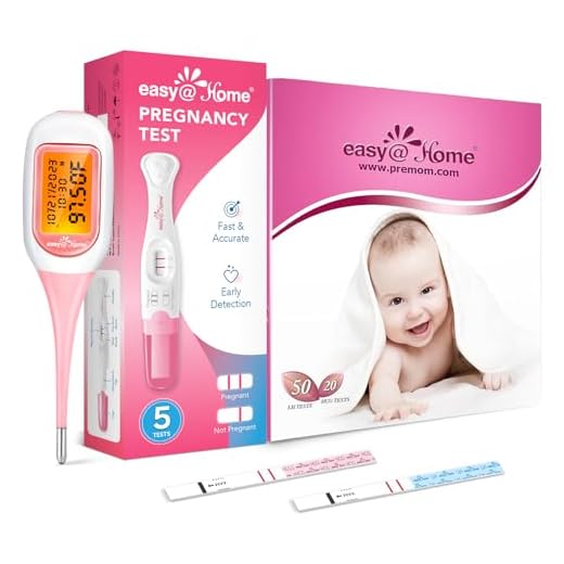 Easy@Home Pregnancy Test Sticks + Easy@Home 50 Ovulation Test Strips and 20 Pregnancy Test Strips + Easy@Home Smart Basal Thermometer