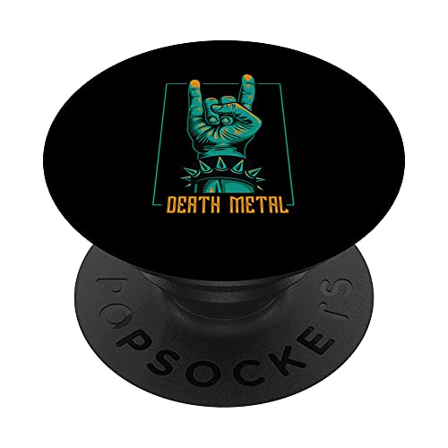 Death Metal Rock N' Roll Goth Genere Potente Musica Band Top PopSockets PopGrip Intercambiabile