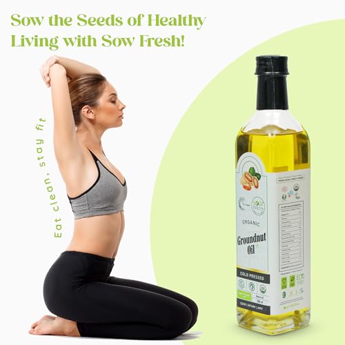 Image of Organic Cold Pressed Groundnut Oil 500ml, Vitamin E & D Rich, No Trans Fat