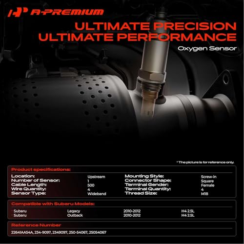 Sensor de Oxígeno A-Premium para Subaru Legacy/Outback 2010-2012 miniatura 2