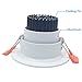 LightingWill 2inch LED Dimmable Downlight, 3W COB Recessed Ceiling Light, Warm White 3000K-3500K, CRI80, 25W 220LM Halogen Bulbs Equivalent, White (10 Pack)