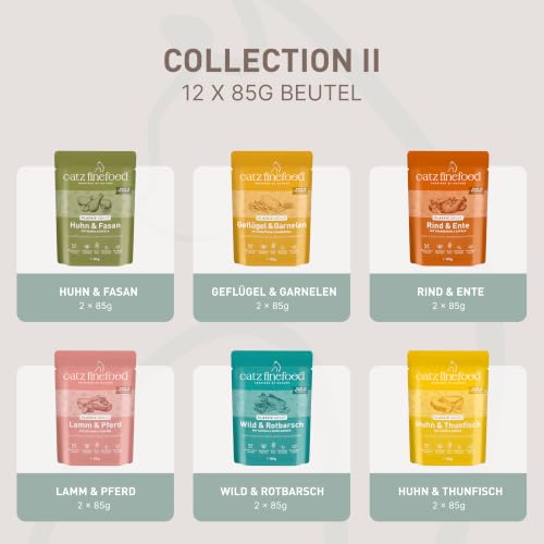 catz finefood Classic Collection Mix II Katzenfutter nass, 12 x 85g Pouch
