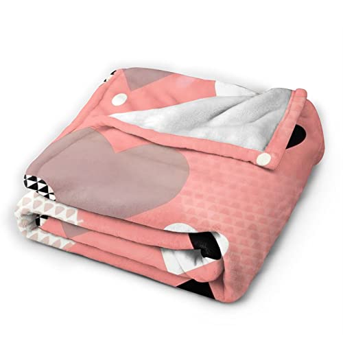 Couverture en micro polaire douce pour la Saint-Valentin, plaid
