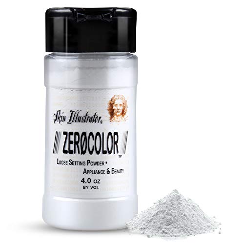 PPI Skin Illustrator Zero Color Loose Setting Powder, Color Less Translucent Face Powder for Setting Makeup, 3oz Shaker Top Bottle