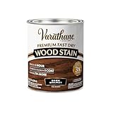 Varathane Premium Fast Dry Wood Stain | 1 Hour Dry Time | 1 Coat Color | Interior Wood Stain | Furniture, Cabinets, Doors, Trim | Quart | Dark Walnut