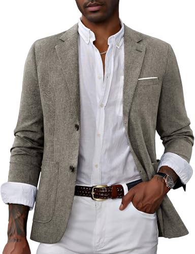 Image of PJ PAUL JONES Mens Casual Sport Coat Blazer Two Buttons Lightweight Business Jackets