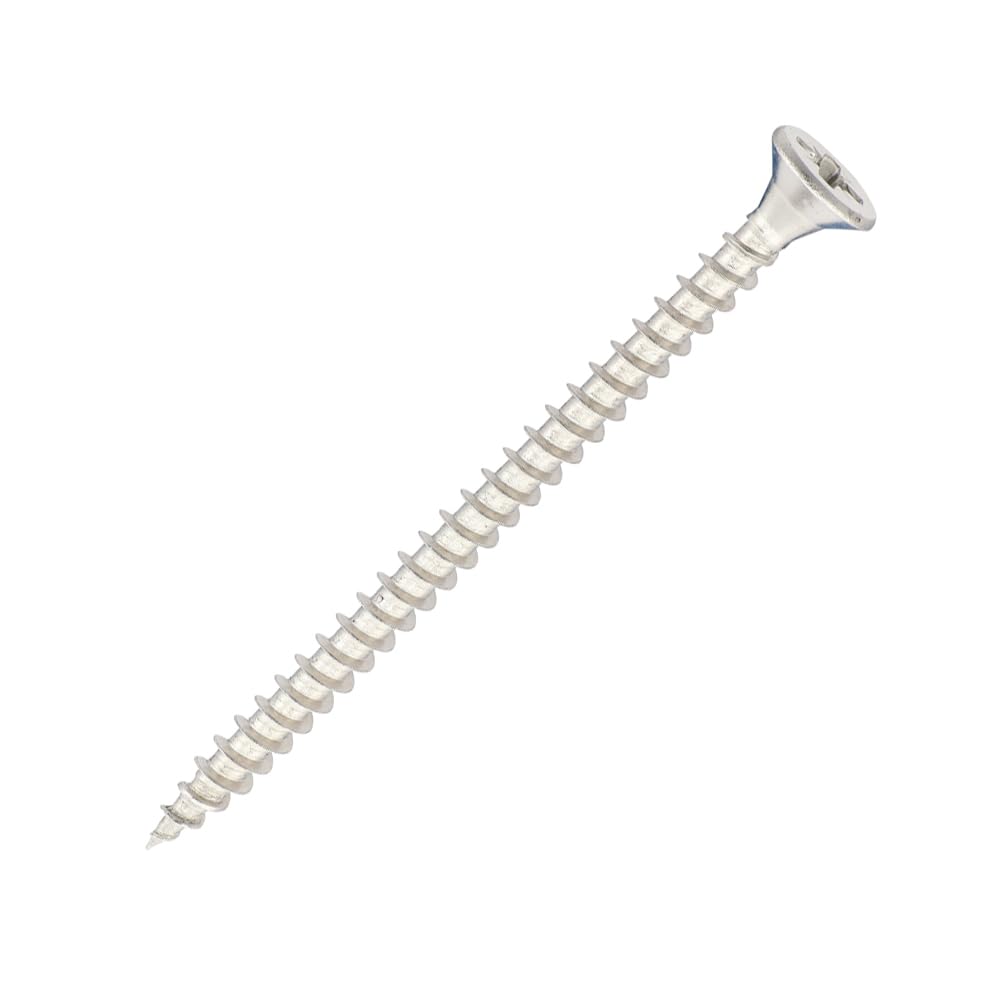 SiDAX | Stainless Steel Woodscrews | PoziDrive | Countersunk | A2 Stainless Steel | 4.0 x 60mm | Box 200 pcs (CHP04-040060)