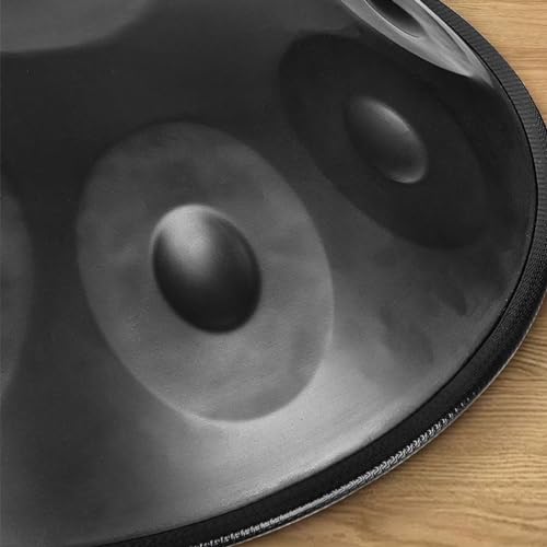 Handpan ORANGES 22 pulgadas 9 notas negro miniatura 4