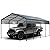 COEWSKE Metal Carport 12x20 FT Heavy Duty, Outdoor Steel Large Rv Car Ports Canopy with Galvanized Steel Roof and Frame, Car Shelter Protect from Sun and Heavy Snow for Pickup, Boat, Car and Tractors