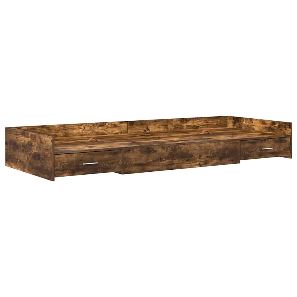 Lite drewno sosnowe nowoczesne wezgłowie 90 x 190 cm Brązowy