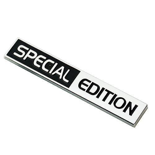 Image of 2Pc Special Edition Emblem 3D Fender Badge Car Truck Sticker Decal Fit for Universal Car Truck SUV (Chrome Black)