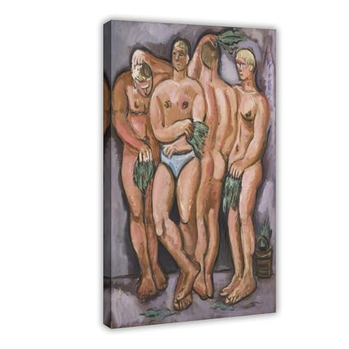 Sauna Yankee Marsden Hartley affiche toile déco scène folklorique américaine