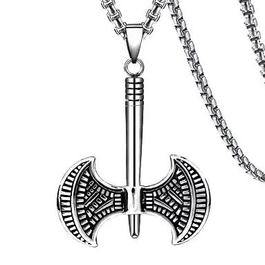 See full amazon price history chart for THE MEN THING TWIN SHARP AXE - Alloy Pendant with Stainless Steel 24inch Round Box Chain, American trending Style for Men & Boy THE MEN THING TWIN SHARP AXE - Alloy Pendant with Stainless Steel 24inch Round Box Chain, American trending Style for Men & Boy (B0B5HJBZV3) Amazon Price History, Amazon Price Tracker