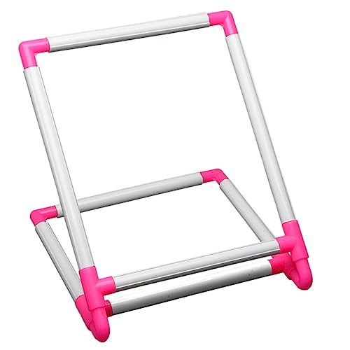 Operitacx Embroidery Frame Stand Cross Stitch Rack PVC Desktop Embroidery Hanger Design Handwork Holder