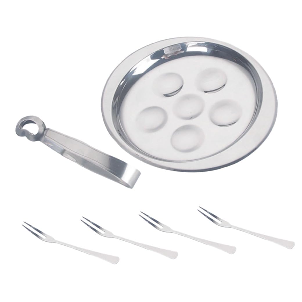 Ensemble Ustensile Cuisine Escargot 1 Set en Acier Inoxydable